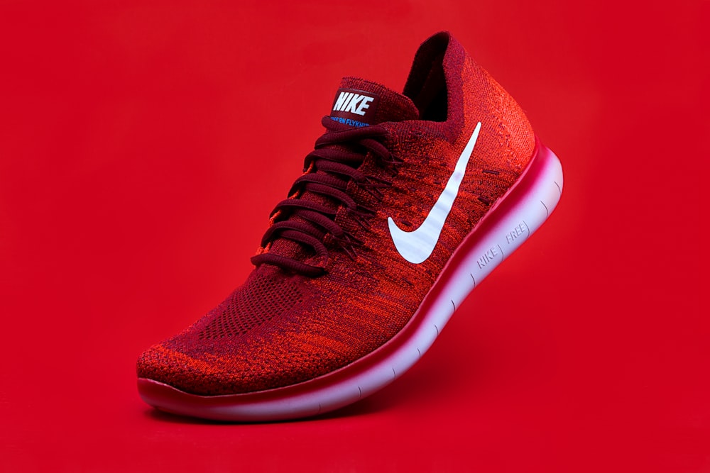 Red Nike Free Sport Shoe